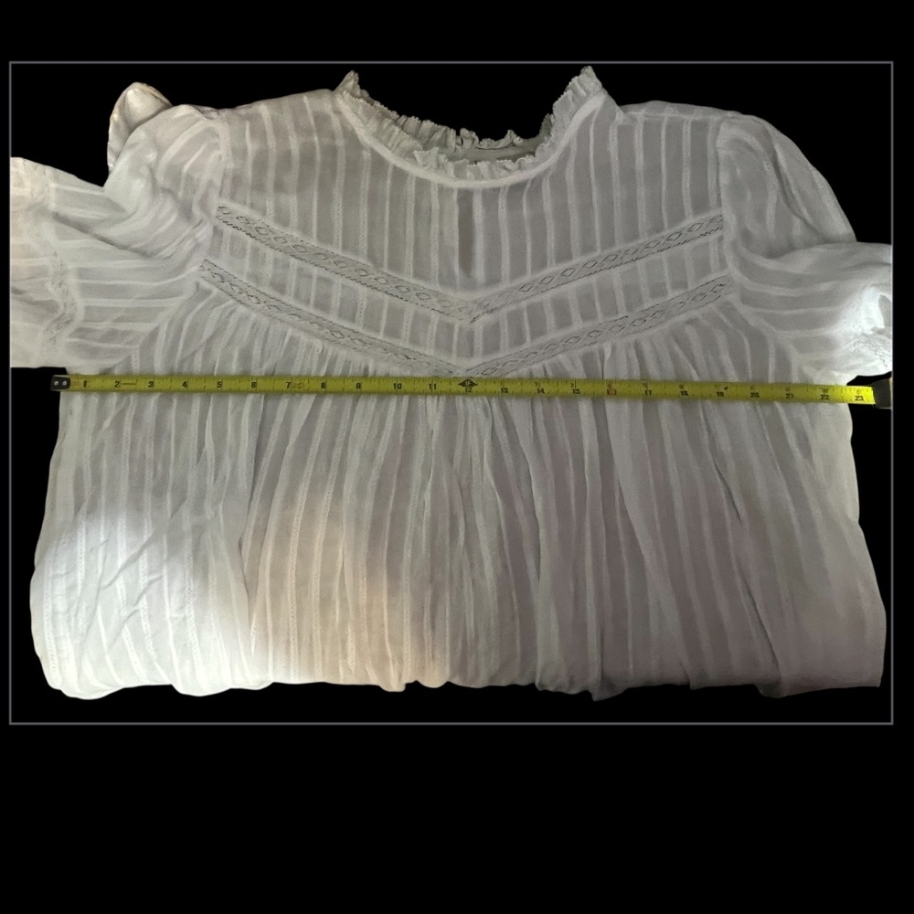 Universal Thread White Textured Blouse - image 6